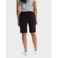 thumbnail image 3 of Hanes Women's French Terry Bermuda Shorts, 11" Black S, 3 of 5