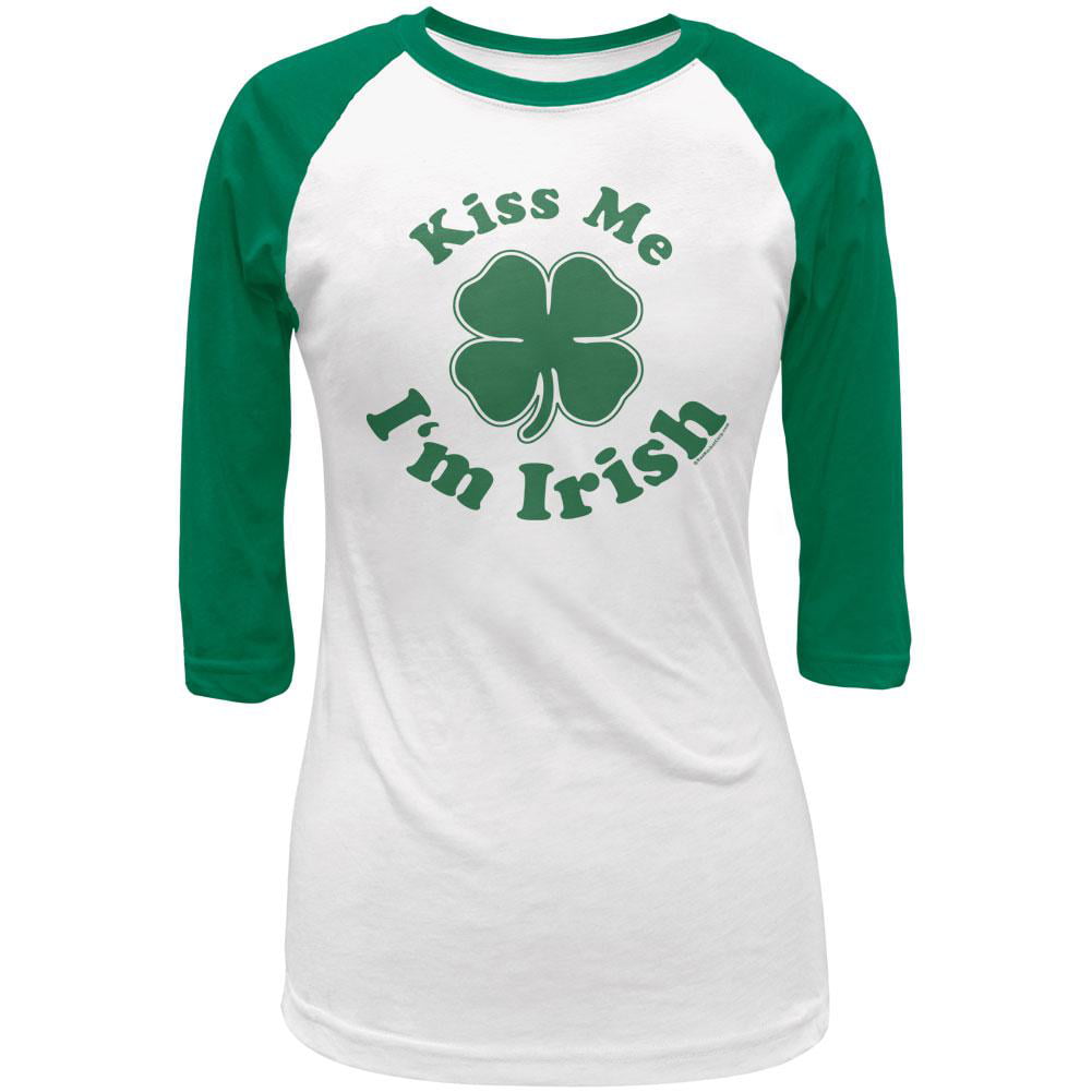 Kiss Me Im A Dog Mom Irish Shamrock Best St Patricks Day Gift Crewneck Sweatshirt