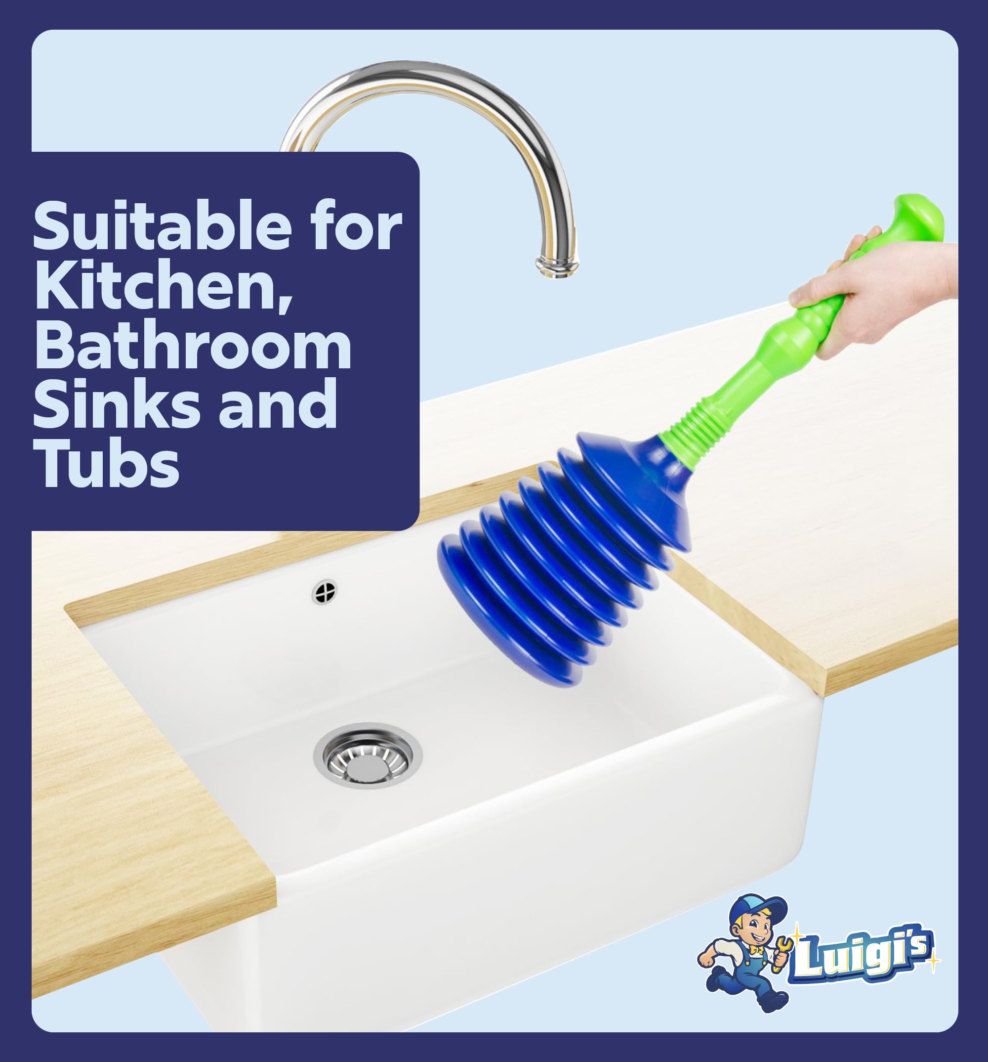 Luigi's Large Bellows Drain Plunger photo 6
