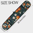 thumbnail image 3 of Yayeee Double Oven Mitt Kitchen Heat Resistant Baking 35" x7" Quilted Glove, Blue Floral Oranges, 3 of 6
