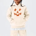 thumbnail image 5 of KAUOD Youth Cotton Pumpkin Hoodies Thick Warm Fleece Halloween Pullover Hoodie Sweatshirts Teen Kids Girls Oversized Tops, 5 of 8