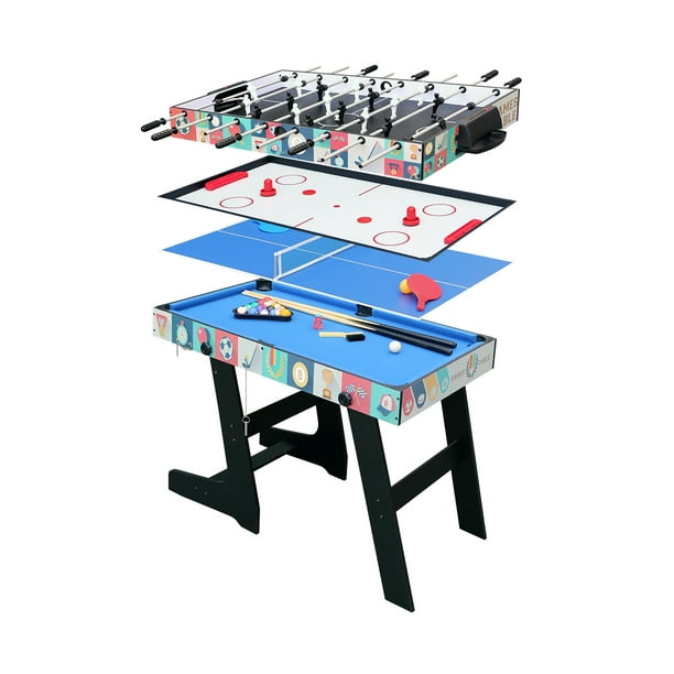 4FT Multifunction 4 in 1 Game Table Blue