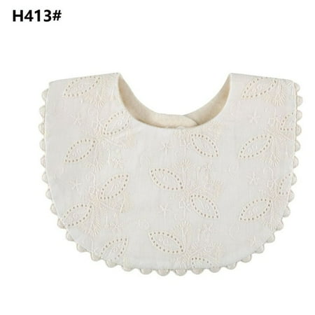 

Baby Bib Feeding Handkerchief Lace-up Adjustable Buckle Eating Absorb Water Thick Soft Dinner Bib