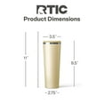 thumbnail image 5 of RTIC 28 oz Ceramic Lined Everyday Tumbler, Spill-Resistant Straw Lid, Sunlight Glitter, 5 of 9