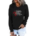 thumbnail image 1 of Sudaderas con cremallera de Navidad Gibobby para Mujer Casual manga larga divertido esqueleto Impreso negro XL, 1 of 5