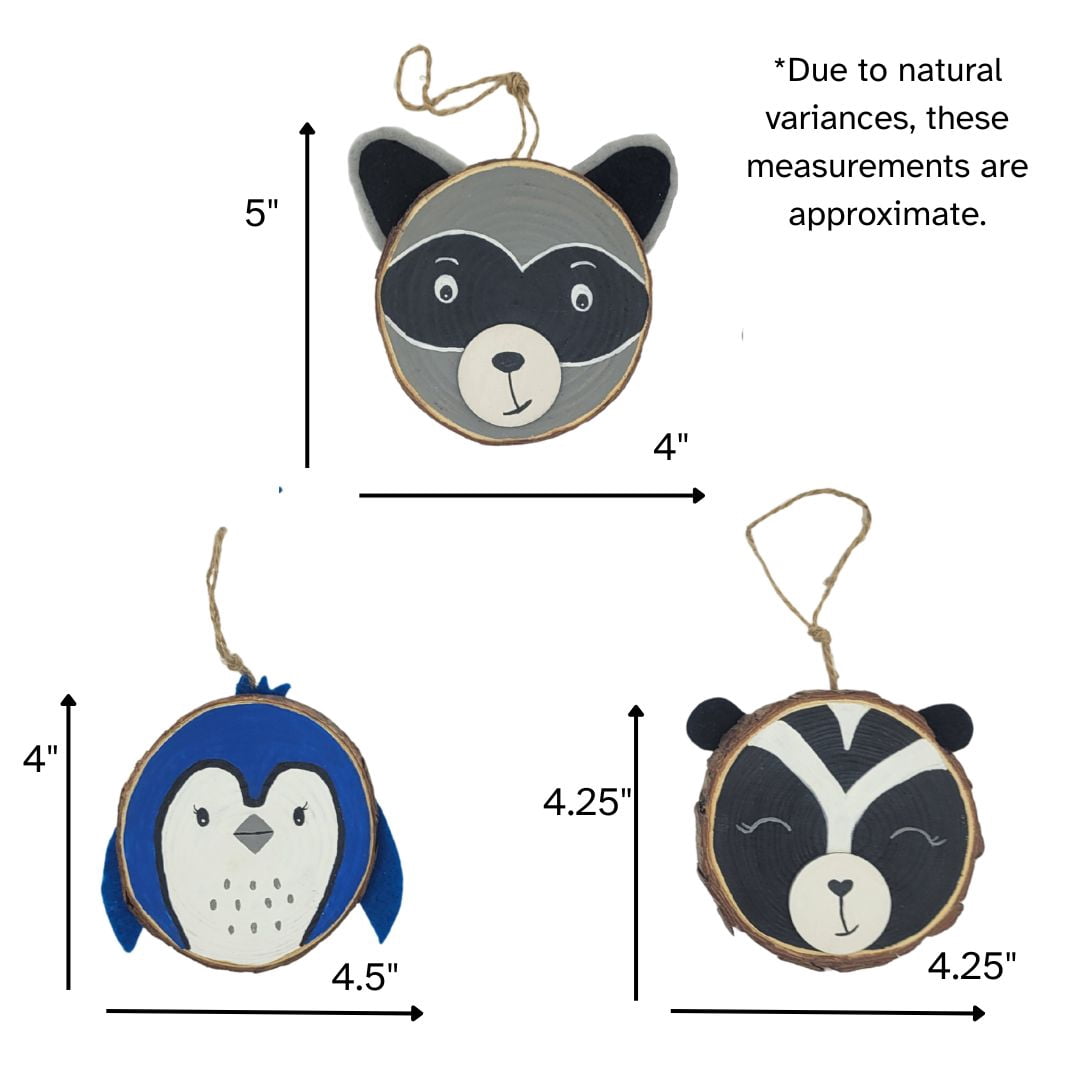 Ink and Trinket Kids Forest Animals Craft Kit, Paint Your Own