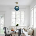 thumbnail image 5 of KCO Lighting Modern Large Globe Flush Mount Ceiling Light with Vintage Blue Glass, 5 of 7