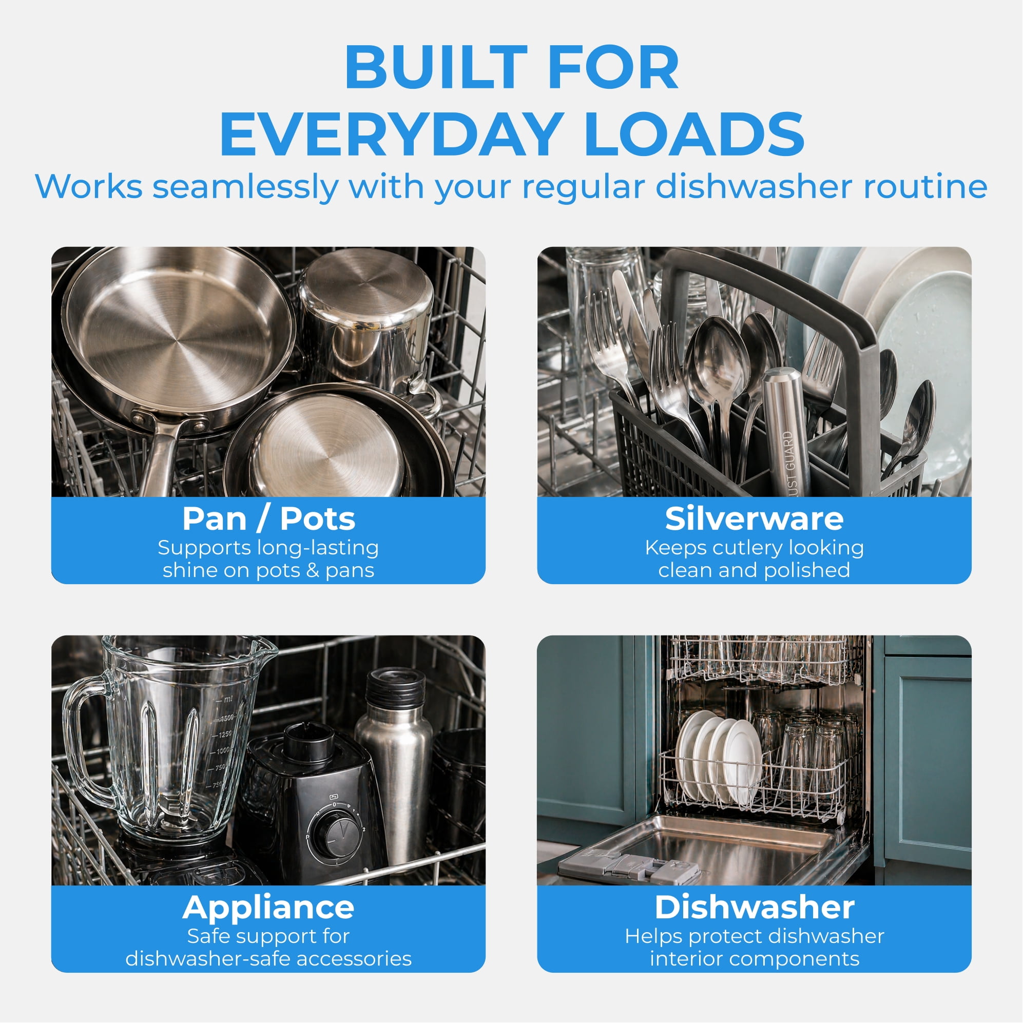 Rust Guard RG-2 Reusable Dishwasher Rust Remover & Silverware Protector – Set of 2