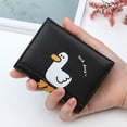thumbnail image 3 of Kawaii Cartoon Duck Pattern Short Wallet, Trifold Coin Purse, Casual Credit Card Case, 3 of 6