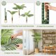 thumbnail image 4 of 6ft (2pcs) plastic multi - stem palm tree decorations - realistic indoor plant para home o oficina, easy to maintain, 4 of 5
