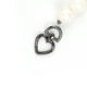 thumbnail image 5 of Accesorios de cadena de perlas Liso Blanco Imitación Perla Teléfono Teléfono Correas San Valentín Día Decoración Regalos de cumpleaños para mujeres gris seitruly AP004772-02, 5 of 7