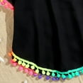 thumbnail image 2 of Girls Swim Cover Up Beach Swimwear Coverup Swimsuit Wraps with Pom Pom Trim, 2 of 6