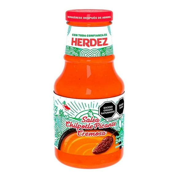 Salsa Herdez chilpotle picante cremosa 240 g