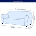 thumbnail image 4 of Subrtex 1 Piece Stretch Jacquard Couch Cover, Sofa Slipcover for 3 Cushion Couch, Machine Washable Furniture Protector (Sofa, Gray), 4 of 9