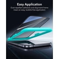 thumbnail image 4 of Protector de pantalla ESR para iPhone 17 Pro, vidrio de privacidad, pack de 3, 4 of 7