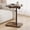 Brown, variant on TV Tray Table, Adjustable Height, Flip-Top, Snack Side Table with 360° Swivel and 180° Tilt, C Shaped End Table for Couch, Sofa, Bed, Recliner, Black