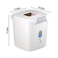 thumbnail image 4 of DEELLEEO Rice Buckets Airtight Rice Dispenser ，Cover Rice Bucket for Cereal Grain Flour Rices Beans Pet Food CountertopLarge Rice Storage Container with Lid Proof Household Cereal on Cl, 4 of 9