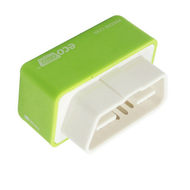 SHENKENUO Eco OBD2 Universal Economy Fuel Saver Tuning Box Chip for Petrol Gas, Size: Approx. 48 x 31 x 25mm, Green