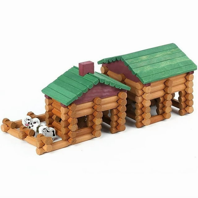 Juego de troncos de madera Wondertoys, 269 piezas, para mayores de 3 años, con instrucciones