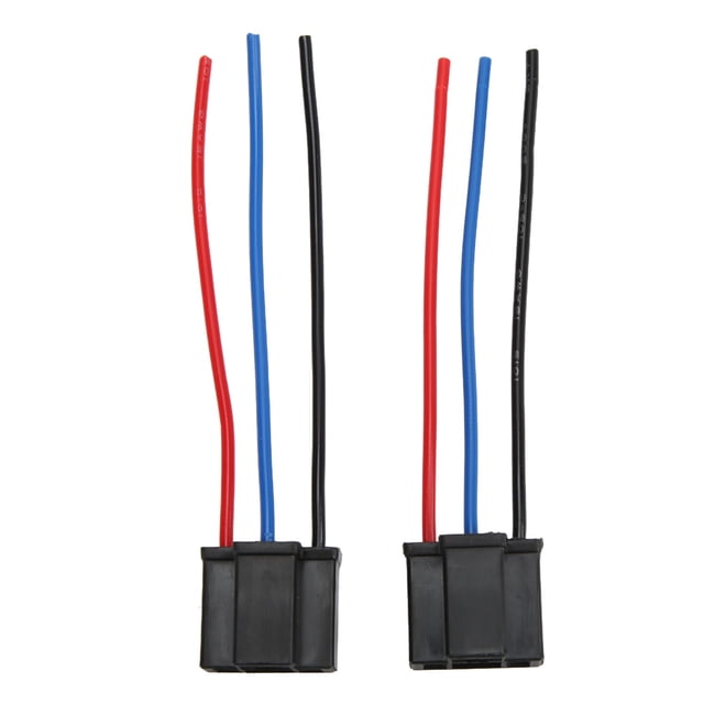 2 uds H4 HB2 9003 enchufes de arnés de cableado de faros adaptador de 3 pines resistente al calor 12V