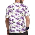 thumbnail image 2 of Rocae Orchids Flowers for Men's Mesh Quick-Dry Short Sleeve Workout T-Shirt,Mens Crew Neck Tee Lightweight Soft Classic T Shirts X-Small, 2 of 9