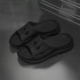 thumbnail image 2 of HNMKIU Cozy Slippers Men's Summer Thick Sole Casual Outdoor Use Soft Sole On Male Comfortable Platform Sandals Z01_Black,10, 2 of 7