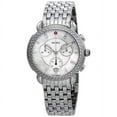 thumbnail image 4 of Michele Sidney 117 Diamonds Swiss Chronograph Silver Women's Watch MWW30A000001, 4 of 6