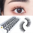 thumbnail image 4 of EIMELI 10 Pairs 3D Natural Eyelash Extensions Fluffy Curly False Eyelashes for Beauty, 4 of 9