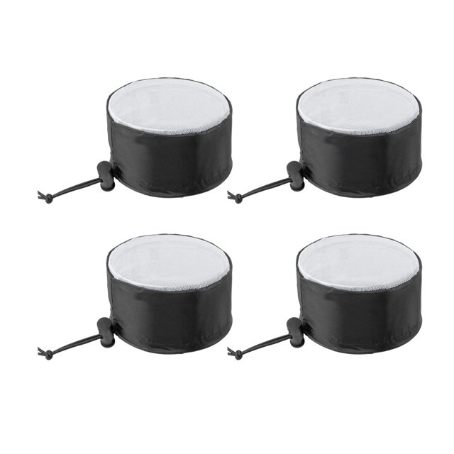 4x Cubierta de ventilación para tienda de con cordón, lavable, a prueba de polvo, filtro de conducto, cubierta de ventilación 20cm