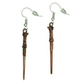 thumbnail image 3 of Harry Potter Earrings For Women 3 Pack Deathly Hallows, Lightning Scar, Harry Potter Wand, 3 of 7