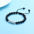 thumbnail image 5 of Cylinder Urn Bracelet for Ashes for Women Men Cremation Jewelry Memorial Keepsake Adjustable Lava Ashes Urn Bracelet, 5 of 9