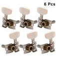 thumbnail image 3 of 6PCS Guitar Tuning Pegs Replacement Retro Guitar Tuning Keys for Acoustic Guitar Ukulele - Left Right (White), 3 of 8
