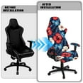 thumbnail image 5 of Xoenoiee Tropical Hibiscus Palm Leaves Pattern Stretch Gaming Chair Cover with Armrest Cover, Soft Computer Chair Cover Dust Protection Rotating Desk Chair Protector for Office Computer Racing Seat, 5 of 7