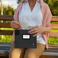 thumbnail image 2 of MonMed | Locking Medicine Box Travel Medicine Bag with Lock and Key in Black, 2 of 2