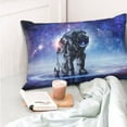 thumbnail image 6 of Disketp Pillow Covers Astronauts Start Running Pattern Throw Pillow Case Cushion Covers,Cushion For Bedroom,Couch,Home-20"X30", 6 of 9