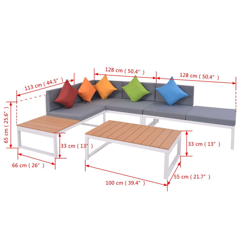 Kepooman Sectional Conversation Sofa Chair with Cushion and Pillow for Patio, Multicolor Kepooman Sectional Conversation Sofa Chair with Cushion and Pillow for Patio, Multicolor
