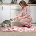 thumbnail image 5 of Strawberry Cow Kitchen Mats Set 2 Piece Pink Strawberry Cow Decorative Rugs for Kitchen Low-Profile Strawberry Cow Floor Mats Decorations for Home Kitchen (17x48+17x24 Cute Cow Kitchen Rug), 5 of 6
