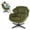 Green, variant on Gray Accent Chair, Swivel Accent Chair for Living Room,Upholstered Armchair with Metal Legs, Swivel Sofa Chair, Wide Leisure Chair