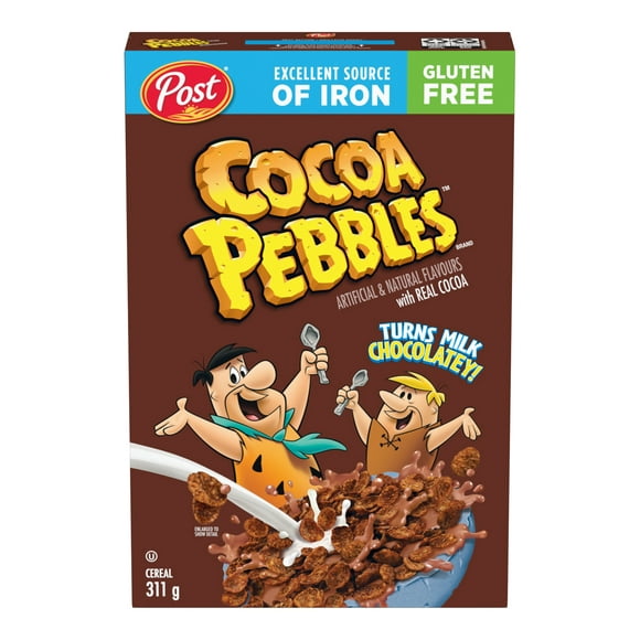 Post Cocoa Pebbles Cereal, Retail Size, 311 g, Post Cocoa Pebbles 311g