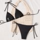 thumbnail image 4 of Traje de baño para mujer Traje de baño de bikini a rayas para mujer Traje de baño de playa de cintura alta Trajes de baño para mujer, 4 of 8