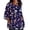 #02-Purple, variant on Women's Dragonfly Print Top Half Sleeve Loose Fit Casual Summer Shirt with Bohemian Nature Pattern Lightweight Breathable Daily Wear Multicolor Womens Tops