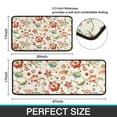 thumbnail image 7 of Pioneer Flower Floral Print Pattern Kitchen Rugs Sets Of 2,Anti Fatigue Kitchen Mat Rugs Non Slip Washable,Decorative Kitchen Floor Mats for Kitchen,Sink,Laundry,17"X30"+17"X47", 7 of 7