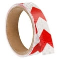 thumbnail image 1 of Cinta Reflectante Uxcell, 1 Rollo de 10 pies x 1 pulgada Cinta Adhesiva de Alta Visibilidad Reflectora, Flecha Blanca Roja, 1 of 6