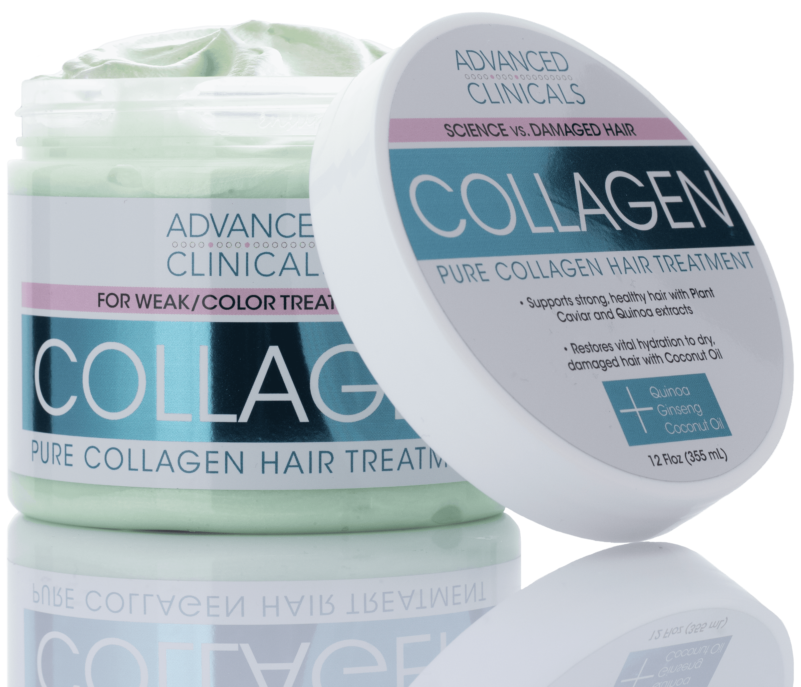 ADVANCED CLINICALS Collagen Hair Treatment Mask. Conditioner Hair Mask ...