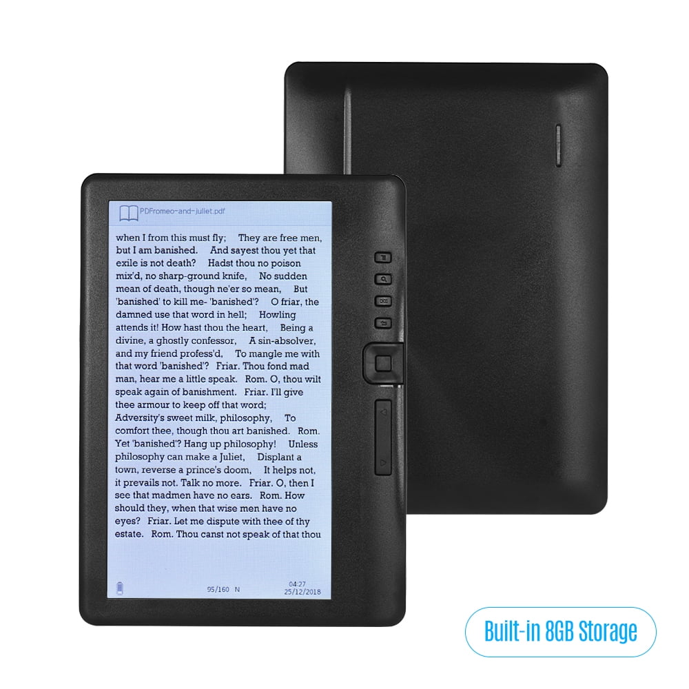 Lecteur de livre électronique portable 7 pouces BK7019 Écran couleur de