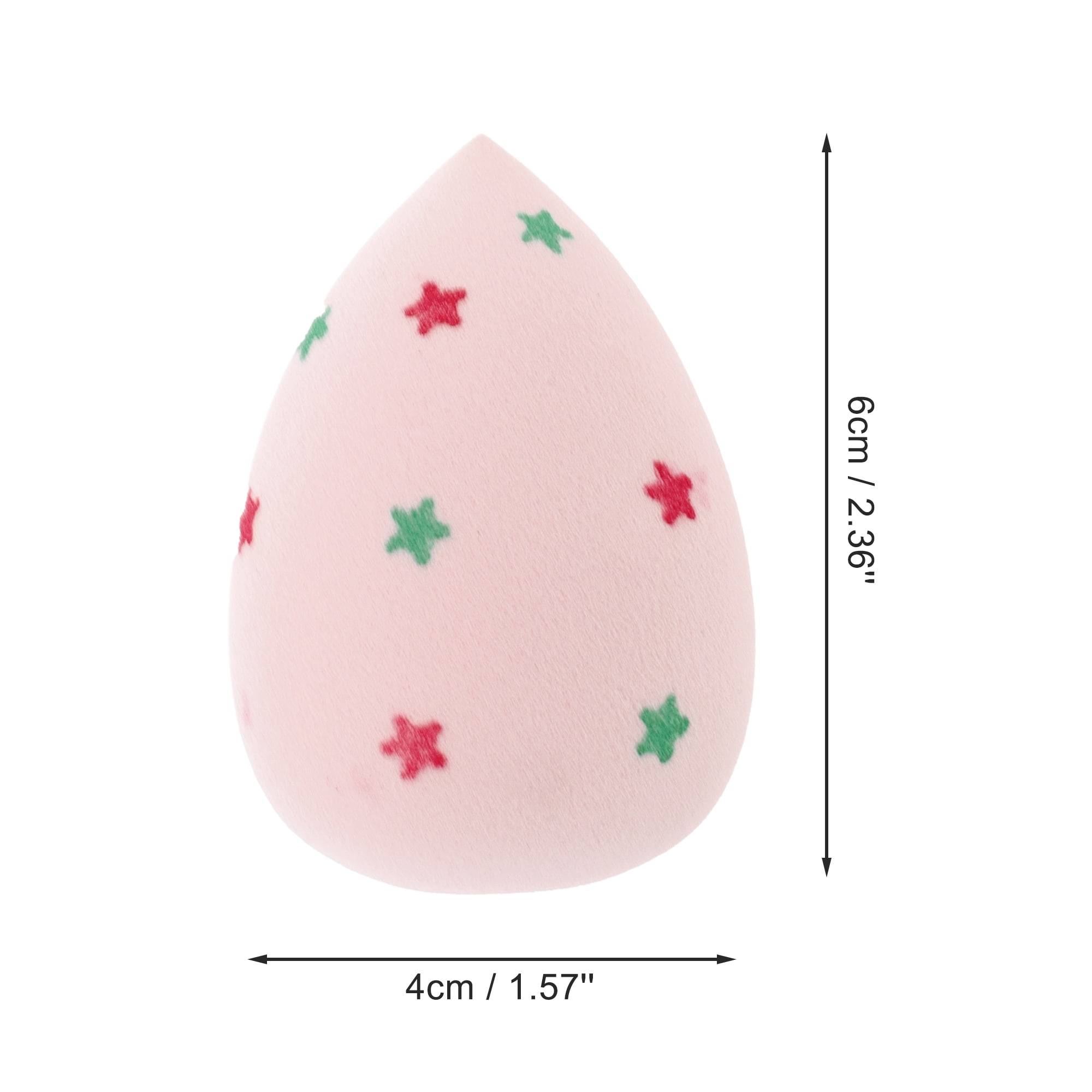Unique Bargains 1 Pc Two-color Star Makeup Sponge for Makeup Pink