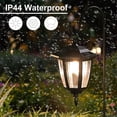 thumbnail image 6 of 4 Pack Solar  Lights Outdoor, Solar  Garden Decorative Lanterns with 4 x 38 Inch Shepherd Hooks,  Landscape Lighting for Lawn Patio Yard Pathway Driveway, Warm White, 6 of 7