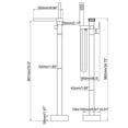 thumbnail image 3 of Freestanding Tub Faucet With Hand Shower, Bathroom Brass Bathtub Faucet, 3 of 5