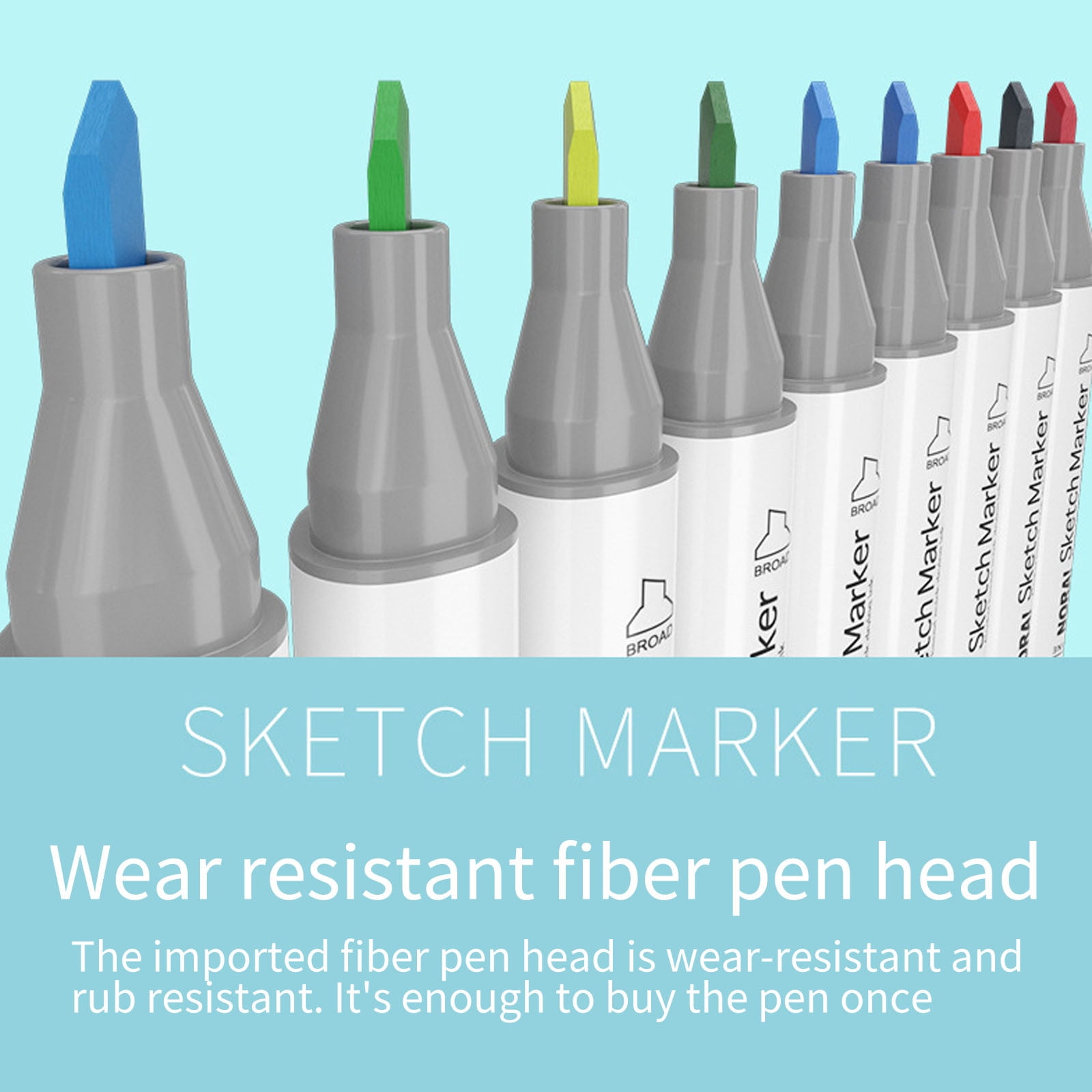 vankin Double-Headed Artist Marker Pens,30/40/60/80 Color Options,Oil-Based with Ultra-Fine Texture and Bright Colors,Ideal for Card Making, Painting and Design Clearance