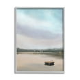 thumbnail image 4 of Stupell Industries Lone Floating Dock Serene Lake View Pastel Sky Painting Gray Framed Art Print Wall Art, Design by Amy Hall, 4 of 5